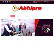 Tablet Screenshot of abhipra.com